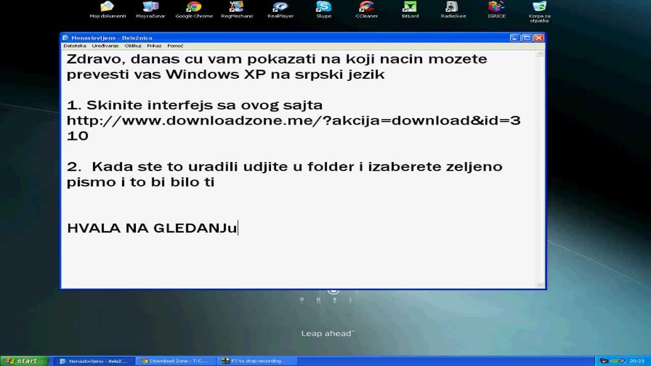 Windows xp prijevod na hrvatski download